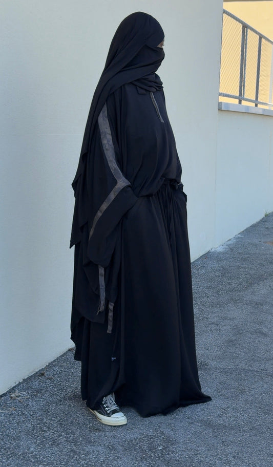 Jupe cloche Amara -Perle Noir