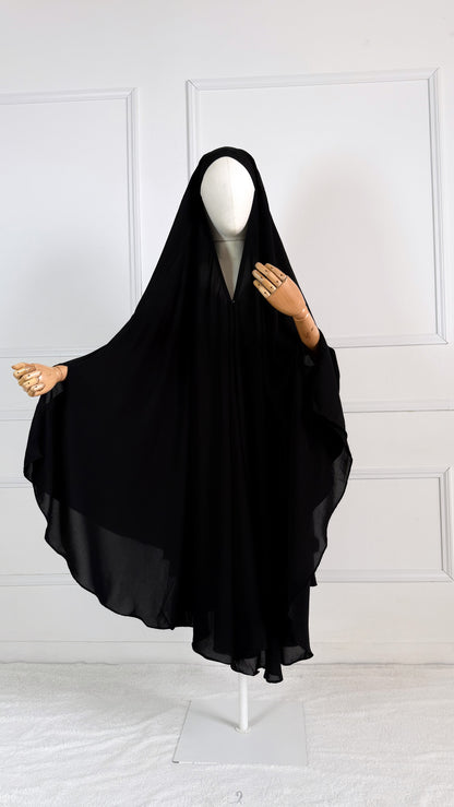 PIÈCE 3 EN 1 -CAPE &GILET + niqab casquette