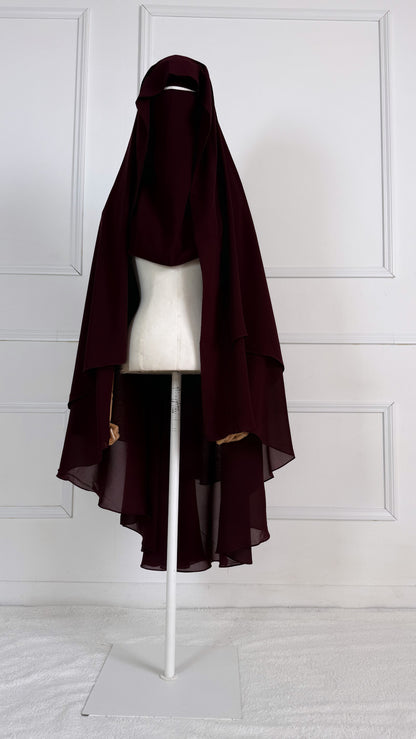 SET NIQAB + CAPE 2 VOILES
 Haya