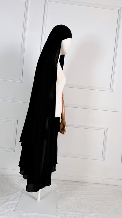 PIÈCE 3 EN 1 -CAPE &GILET + niqab casquette