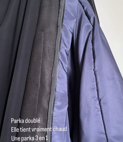 NEW Parka Manteau Russia imperméable doublée sportswear + CAPUCHE amovible