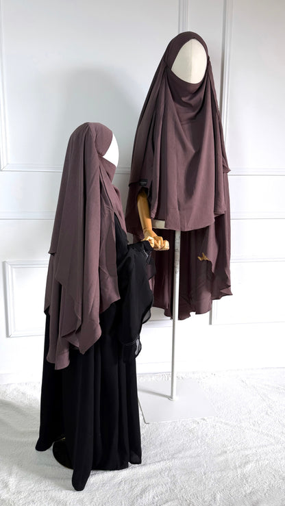 Khimar Sakina enfant ( tissus kupro)