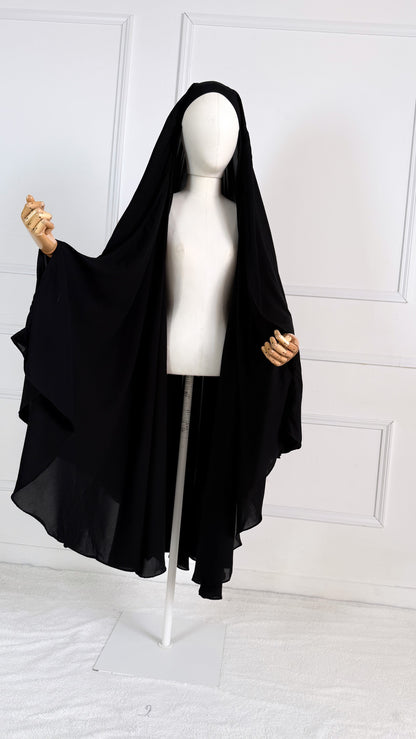 PIÈCE 3 EN 1 -CAPE &GILET + niqab casquette