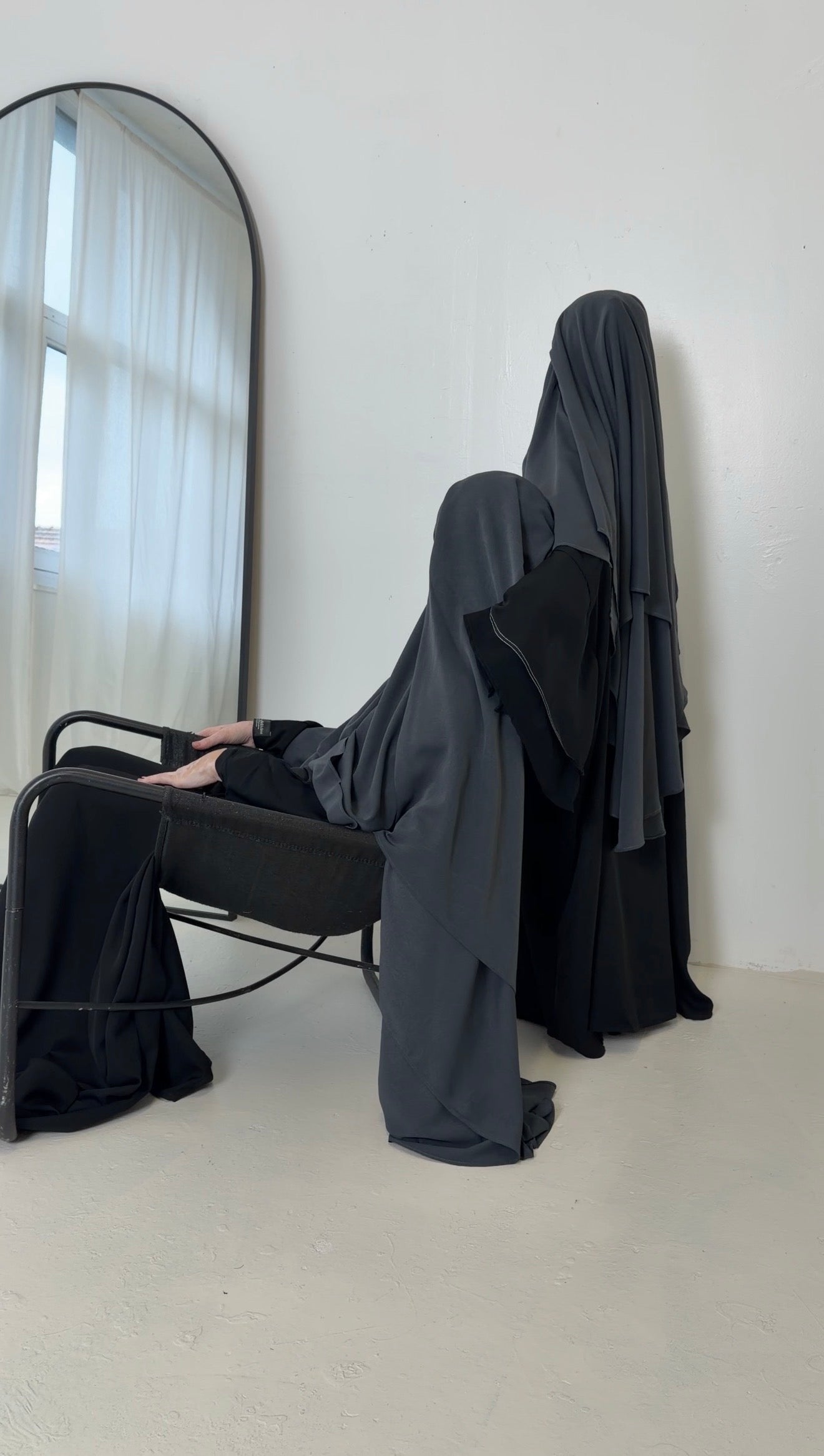 Khimar Sakina enfant ( tissus kupro)