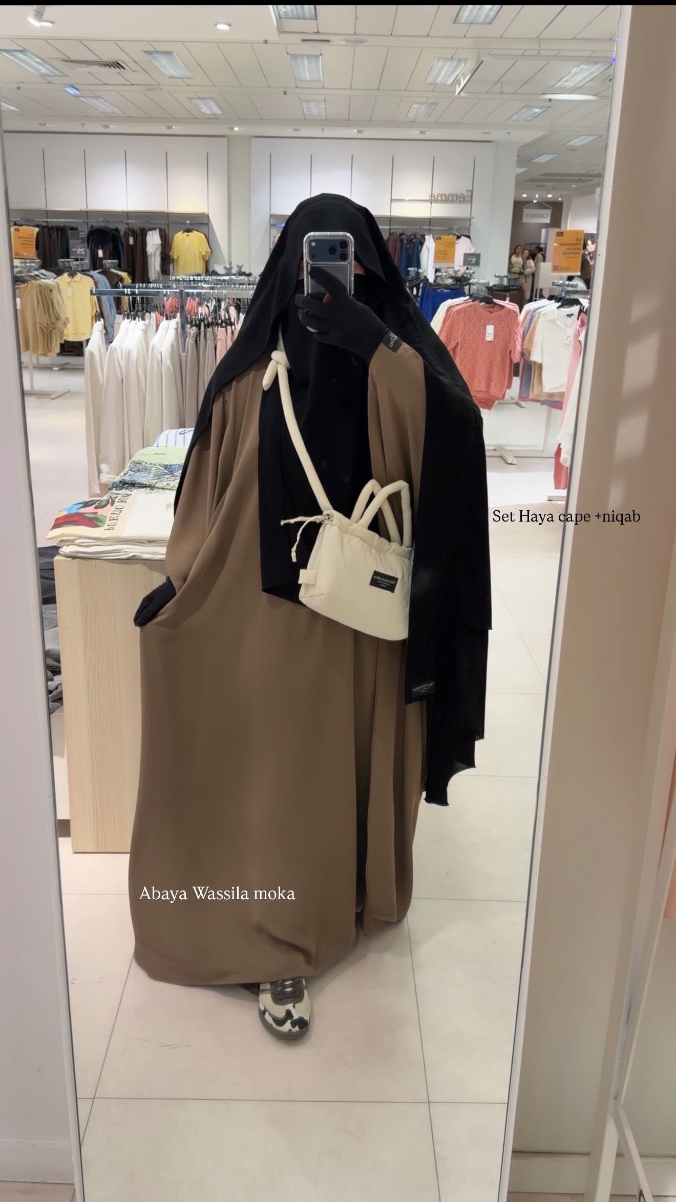 SET NIQAB + CAPE 2 VOILES
 Haya