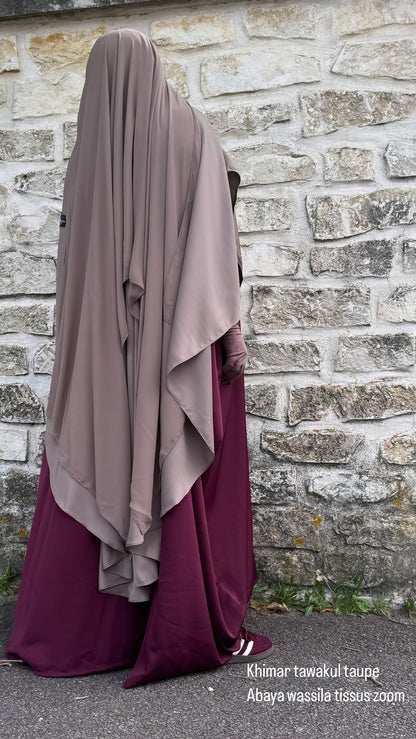 Abaya Wassila Saoudienne – tissu Zoom prenium