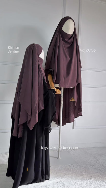 Khimar Sakina enfant ( tissus kupro)
